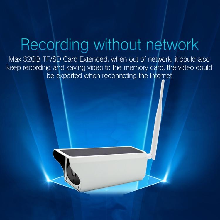 1080P Solar WiFi Battery-Powered Security Camera with Motion Detection, Night Vision & 32GB SD Card Support