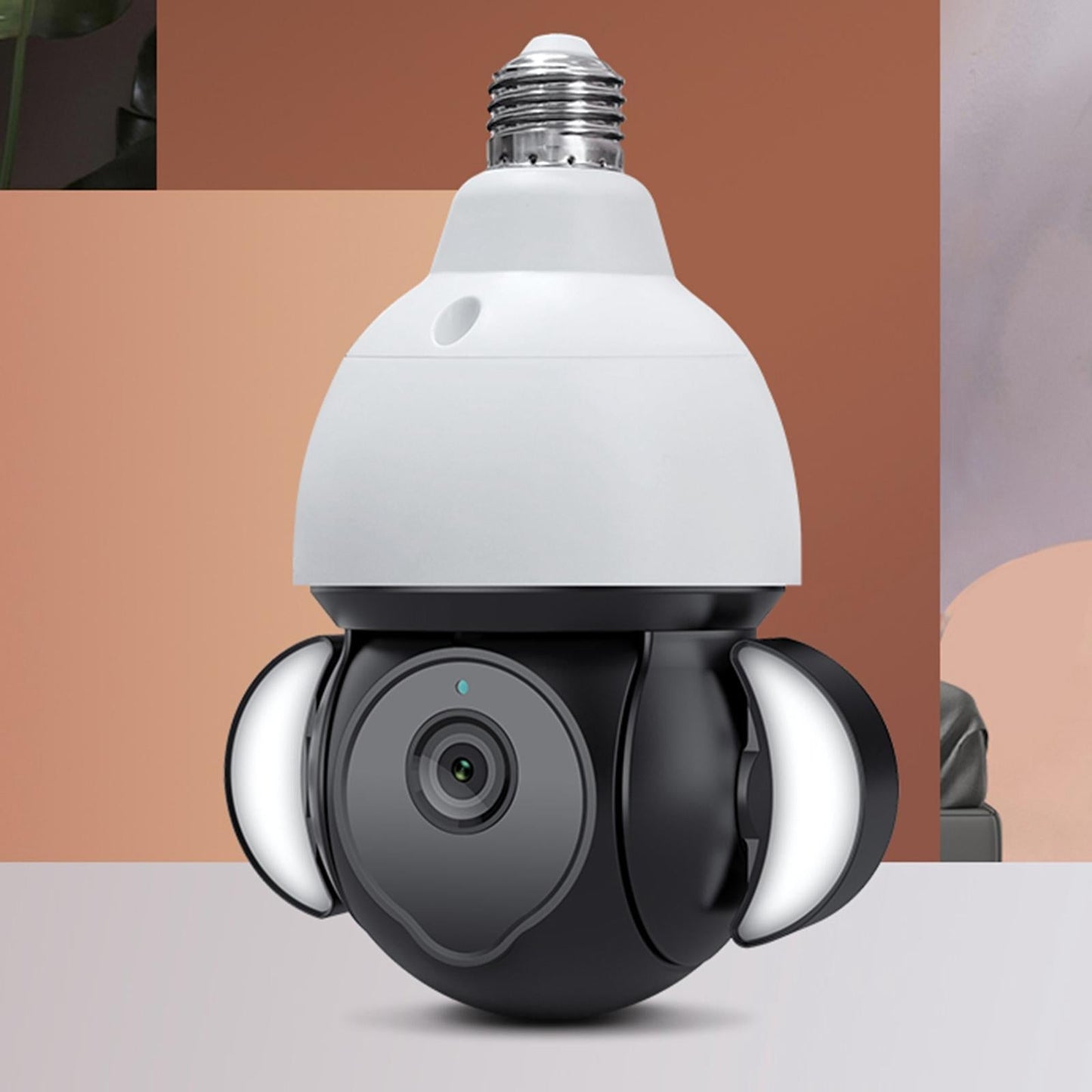 5MP E27 Floodlight Security Camera Bulb – Motion Detection, Night Vision, WiFi Smart Surveillance