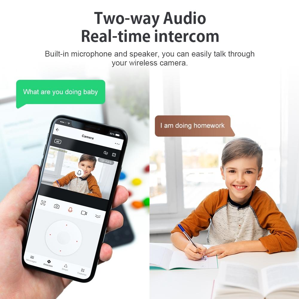 5MP E27 Floodlight Security Camera Bulb – Motion Detection, Night Vision, WiFi Smart Surveillance