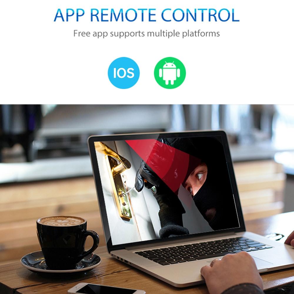 Outdoor WiFi IP Camera – Waterproof with Night Vision & Remote Control – Security Surveillance