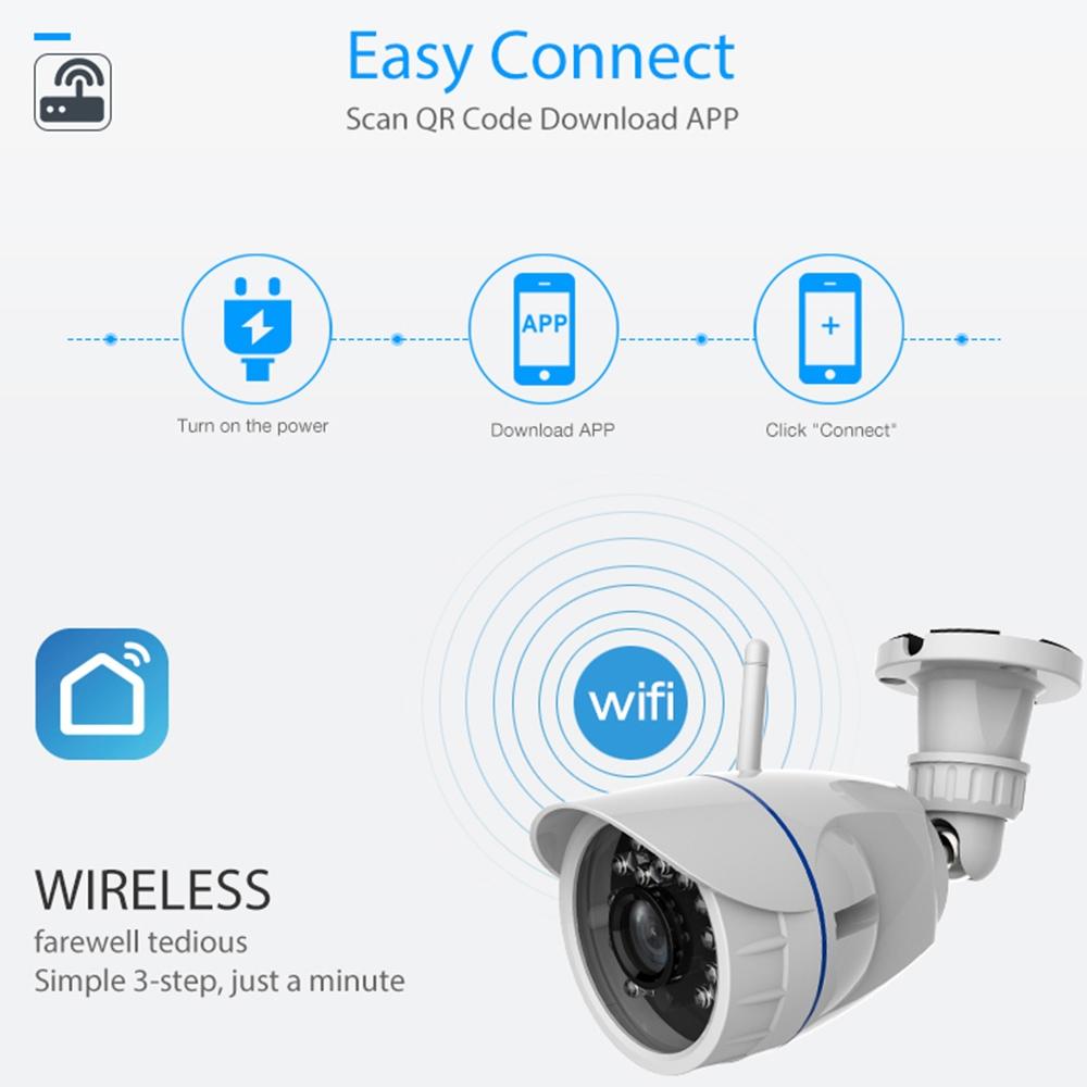 Outdoor WiFi IP Camera – Waterproof with Night Vision & Remote Control – Security Surveillance