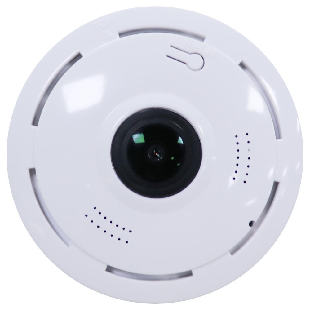 Smart Wireless WiFi IP Camera with Fisheye Wide-Angle Lens – 1.0MP, TF Card Support up to 128GB