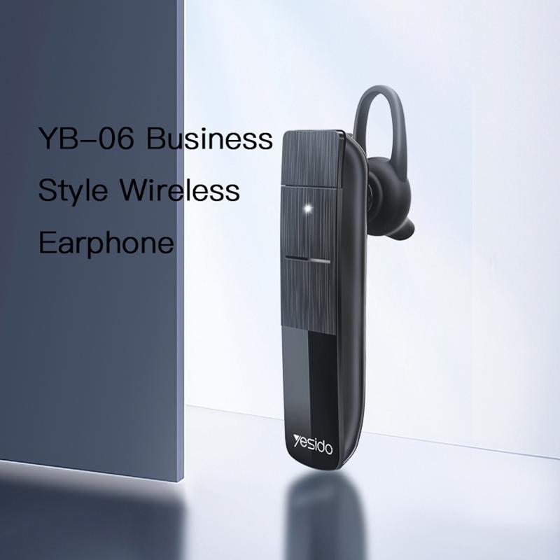 Unilateral Wireless Bluetooth Earphone for Business – Noise Cancelling Mic, Hands-Free Calling, Long Battery Life