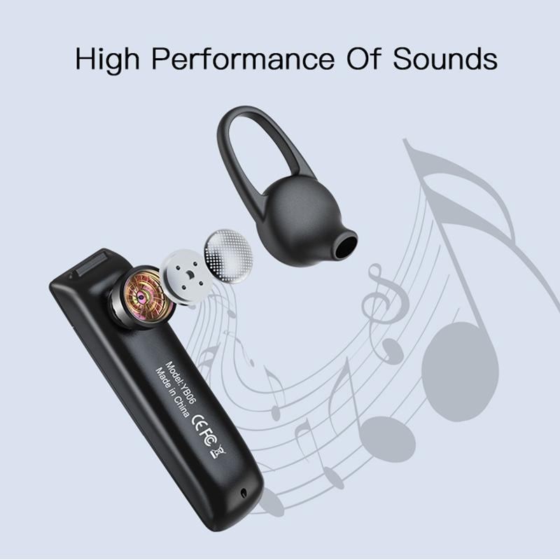 Unilateral Wireless Bluetooth Earphone for Business – Noise Cancelling Mic, Hands-Free Calling, Long Battery Life