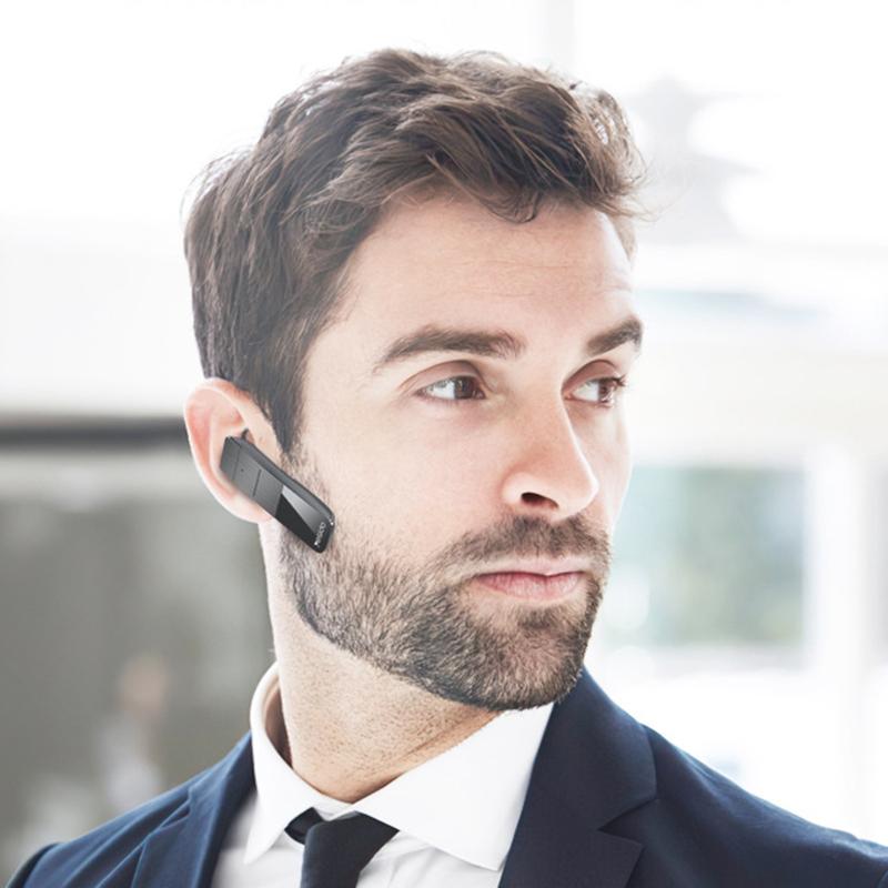 Unilateral Wireless Bluetooth Earphone for Business – Noise Cancelling Mic, Hands-Free Calling, Long Battery Life
