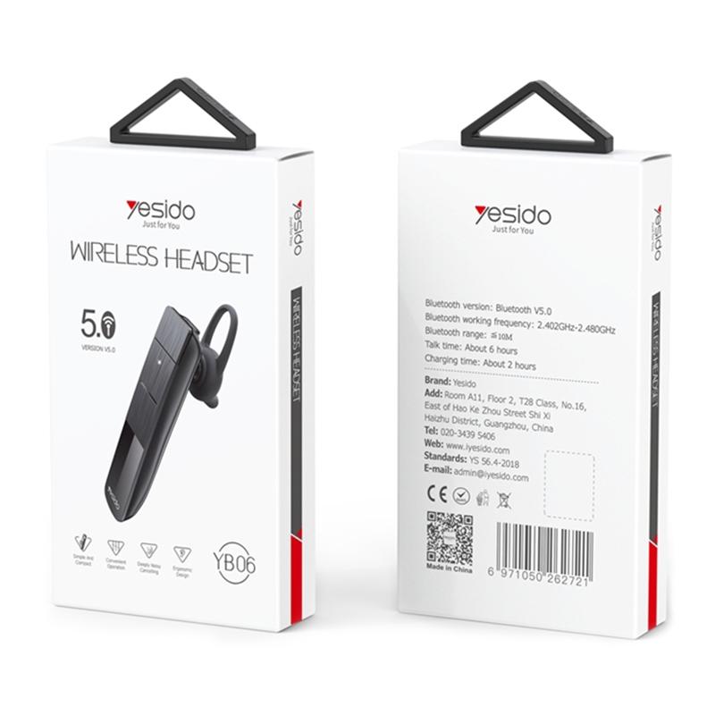 Unilateral Wireless Bluetooth Earphone for Business – Noise Cancelling Mic, Hands-Free Calling, Long Battery Life