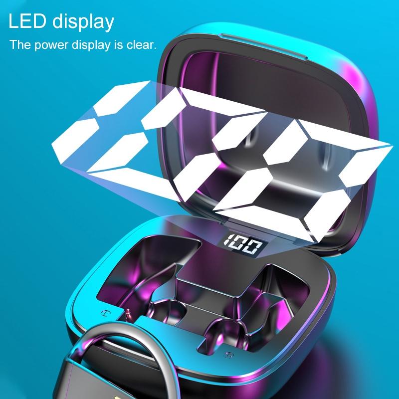 Wireless Bluetooth Earphones with Magnetic Charging Case & Digital Display – Hi-Fi Stereo Sound, Touch Control