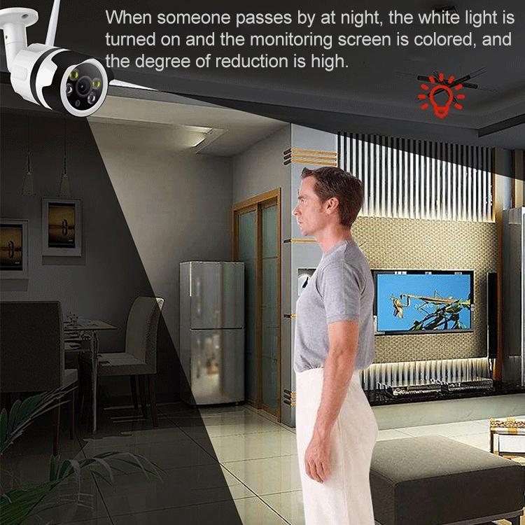 Smart WiFi Security Camera – HD Video, IP66 Waterproof, Night Vision, Motion Detection, Indoor/Outdoor Use