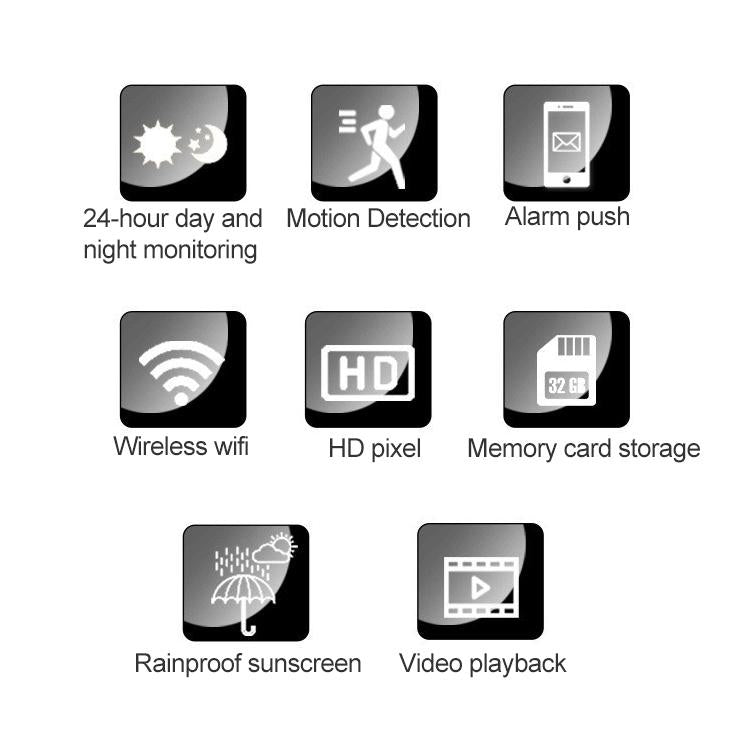 Smart WiFi Security Camera – HD Video, IP66 Waterproof, Night Vision, Motion Detection, Indoor/Outdoor Use