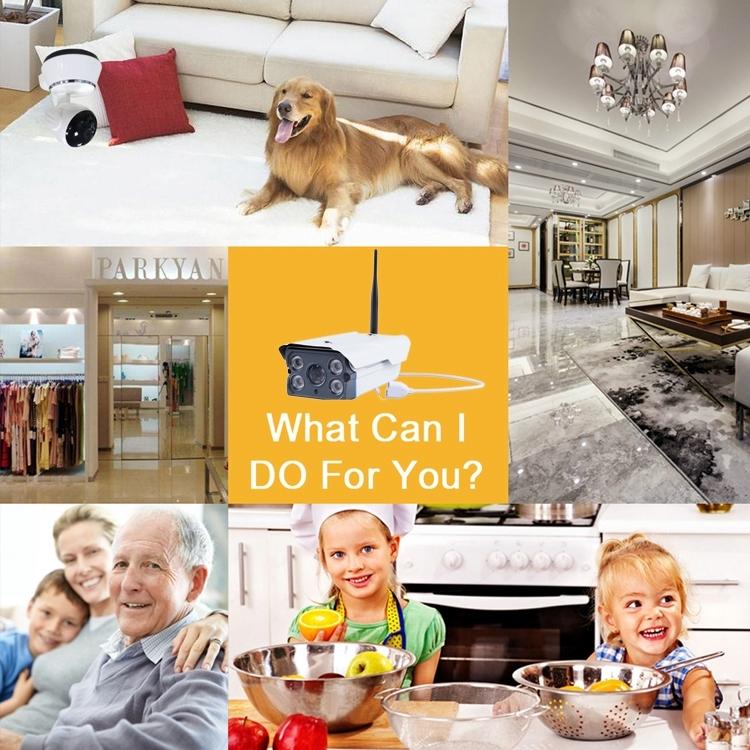 Smart Wireless WiFi IP Security Camera – Motion Detection, Night Vision, 64GB TF Card Support