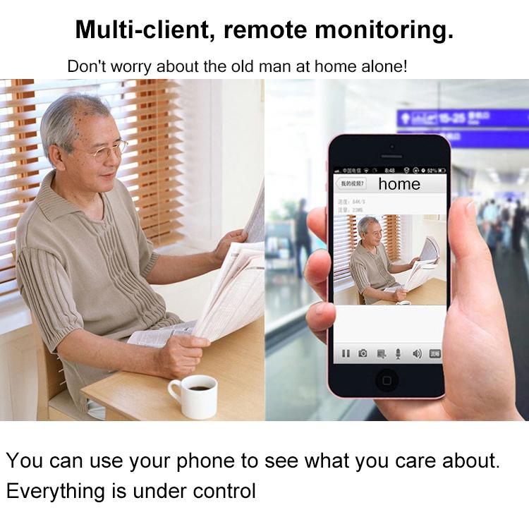 Smart Wireless WiFi IP Security Camera – Motion Detection, Night Vision, 64GB TF Card Support