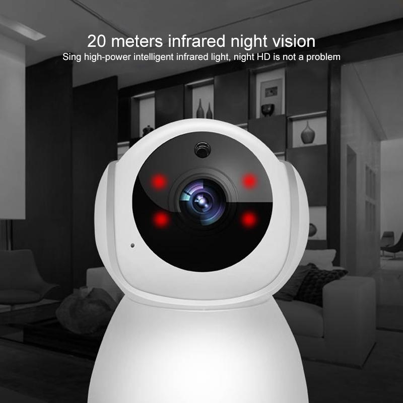 Smart WiFi Camera – 1080P Full HD, Night Vision, Remote Control, Indoor Home Security