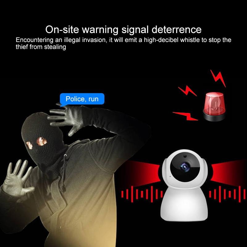 Smart WiFi Camera – 1080P Full HD, Night Vision, Remote Control, Indoor Home Security