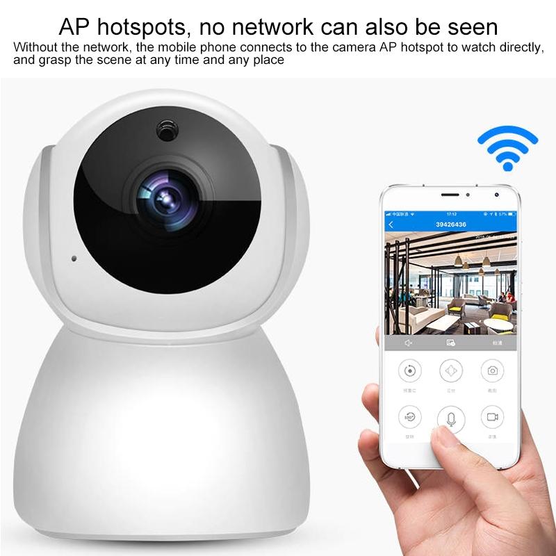 Smart WiFi Camera – 1080P Full HD, Night Vision, Remote Control, Indoor Home Security
