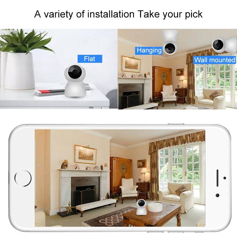 Smart WiFi Camera – 1080P Full HD, Night Vision, Remote Control, Indoor Home Security