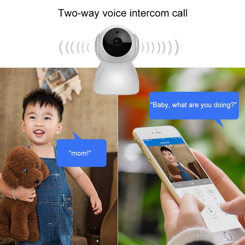 Smart WiFi Camera – 1080P Full HD, Night Vision, Remote Control, Indoor Home Security
