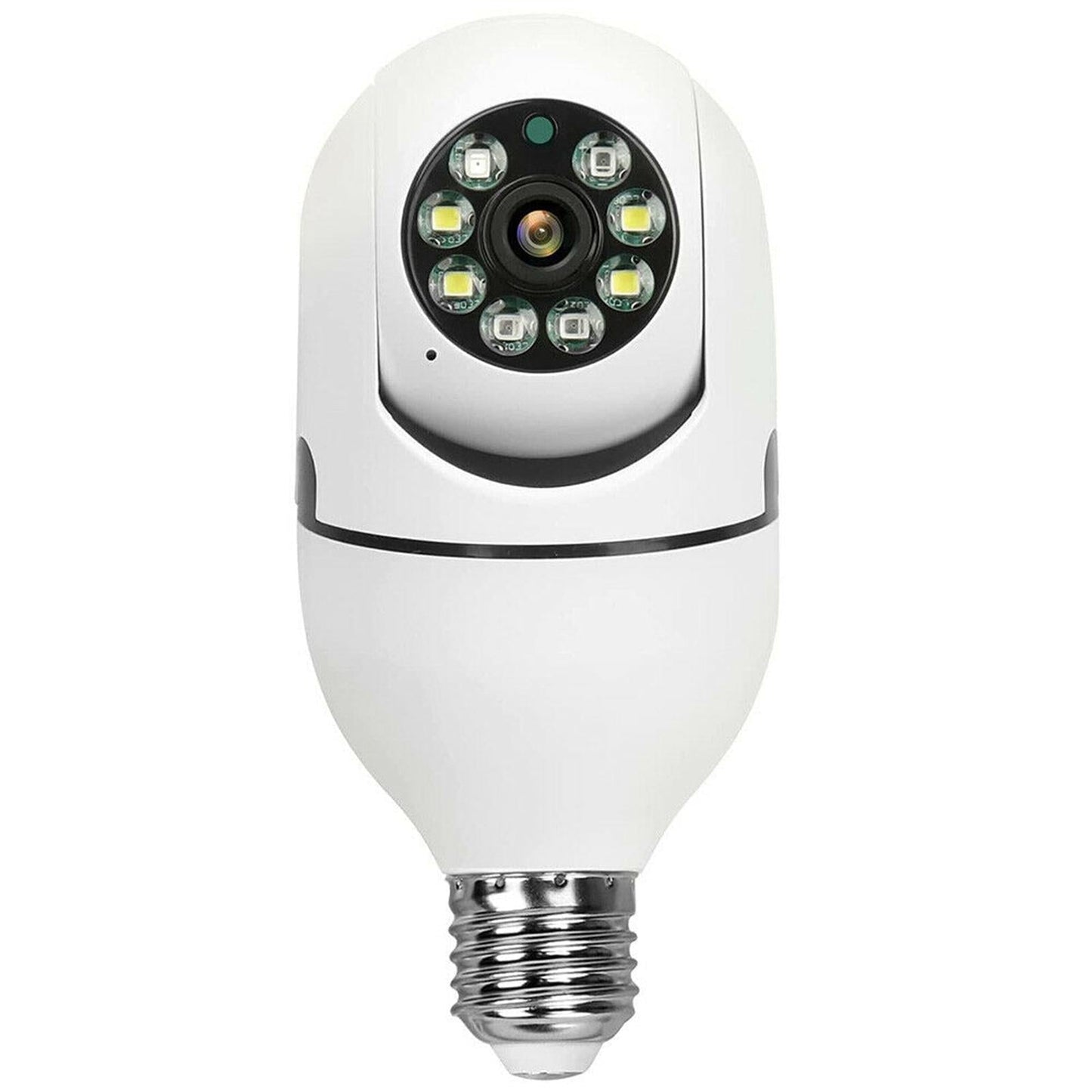 Smart Dual-Band WiFi Outdoor Light Bulb Camera – 1080P HD, Dual Light Source, Infrared Night Vision, Two-Way Audio, Motion Detection & TF Card Support