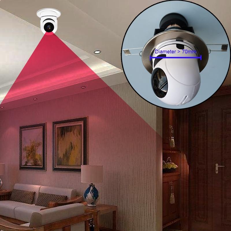 Smart Dual-Band WiFi Outdoor Light Bulb Camera – 1080P HD, Dual Light Source, Infrared Night Vision, Two-Way Audio, Motion Detection & TF Card Support