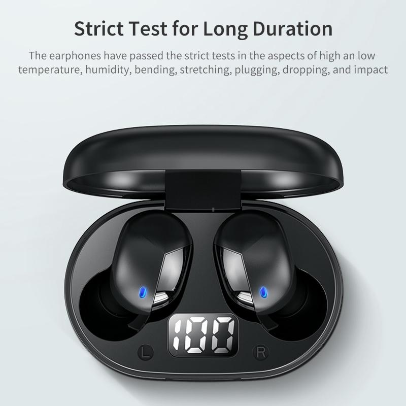 EB62 Mini Bluetooth Earphones with Magnetic Charging Box – Compact, Wireless Audio