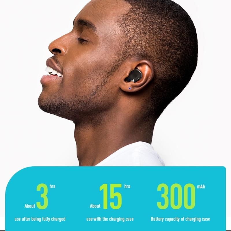 EB62 Mini Bluetooth Earphones with Magnetic Charging Box – Compact, Wireless Audio