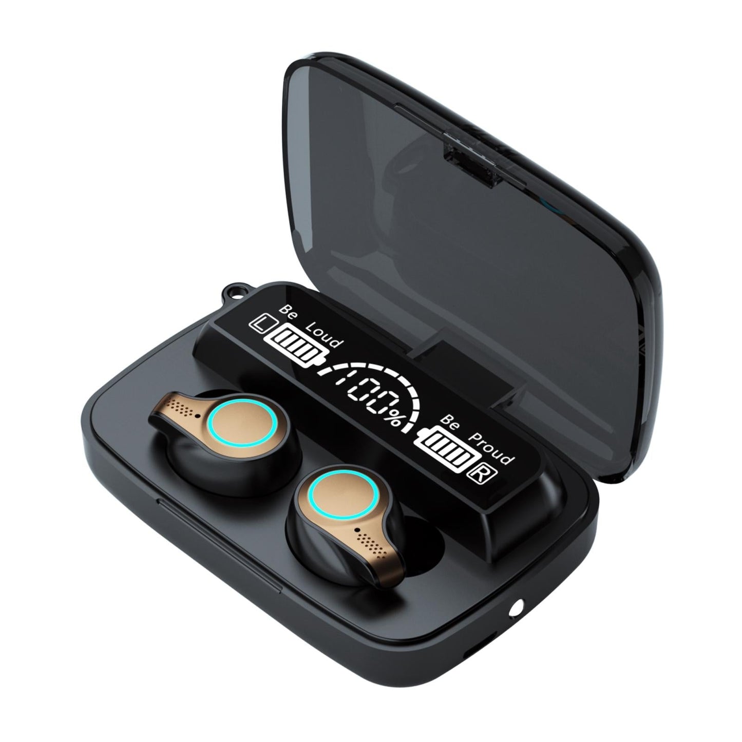 Waterproof Wireless Bluetooth 5.0 Earphones with LED Display & Charging Case