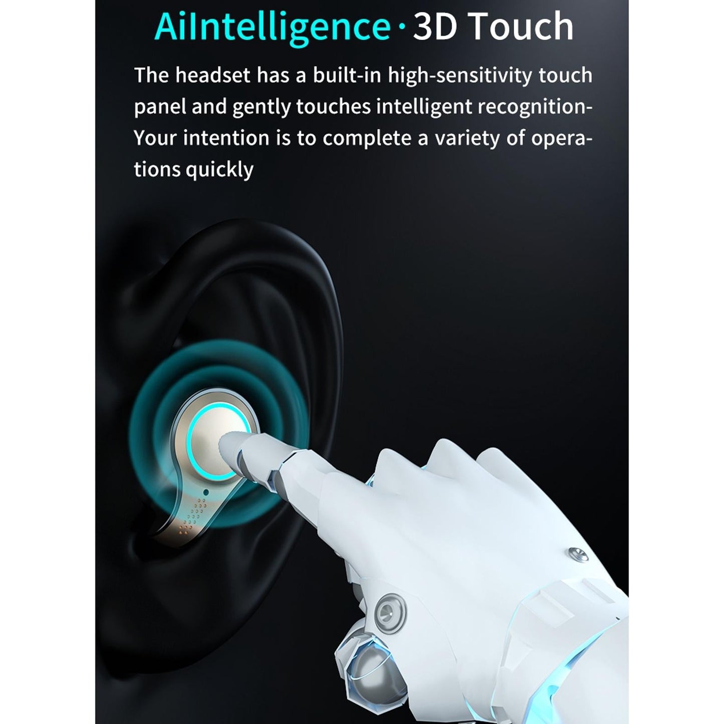 Waterproof Wireless Bluetooth 5.0 Earphones with LED Display & Charging Case