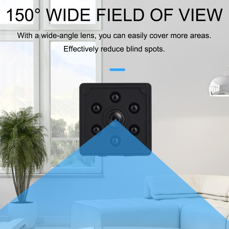 Smart Home WiFi Camera with 1080P HD, Motion Detection, Night Vision & TF Card Support. Wireless Security Surveillance