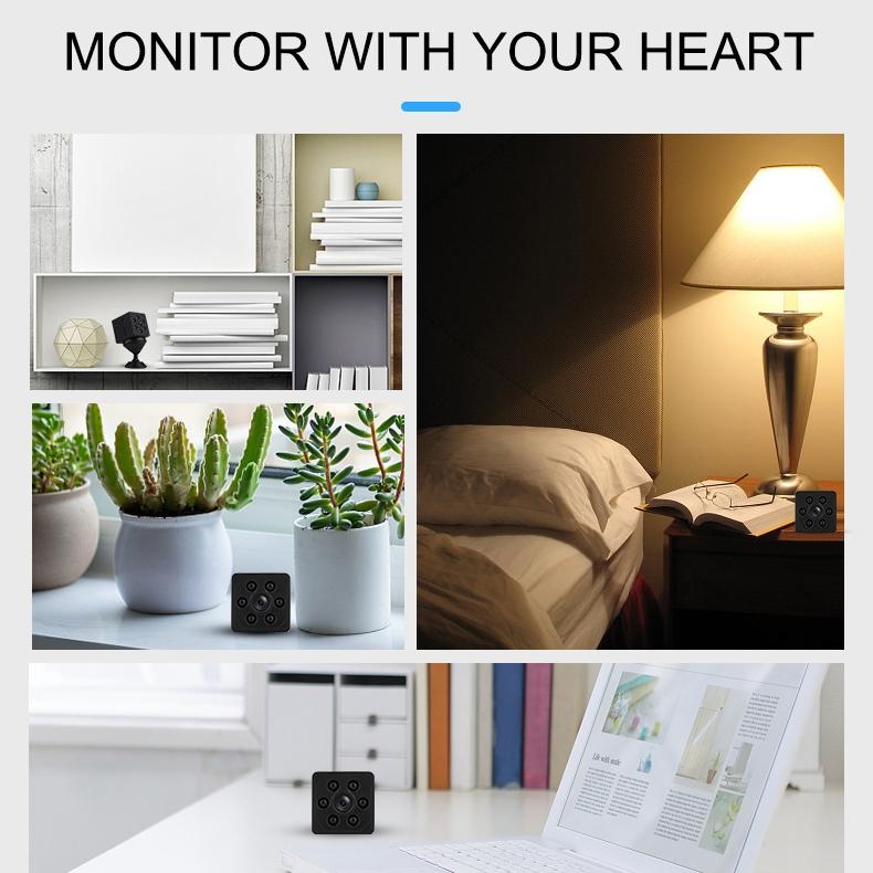 Smart Home WiFi Camera with 1080P HD, Motion Detection, Night Vision & TF Card Support. Wireless Security Surveillance