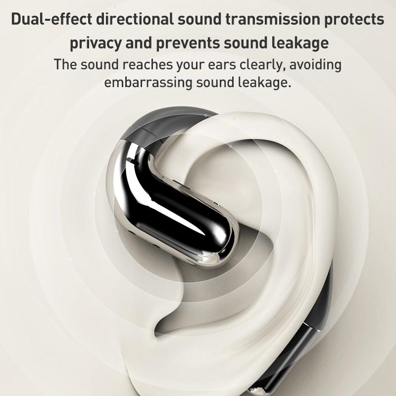 Phantom GS13 Open-Ear Wireless Bluetooth Earphones – Lightweight Air Conduction Design – Black"