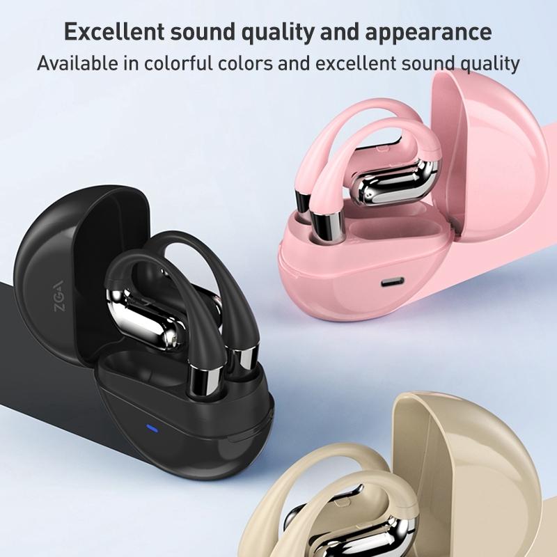 Phantom GS13 Open-Ear Wireless Bluetooth Earphones – Lightweight Air Conduction Design – Black"
