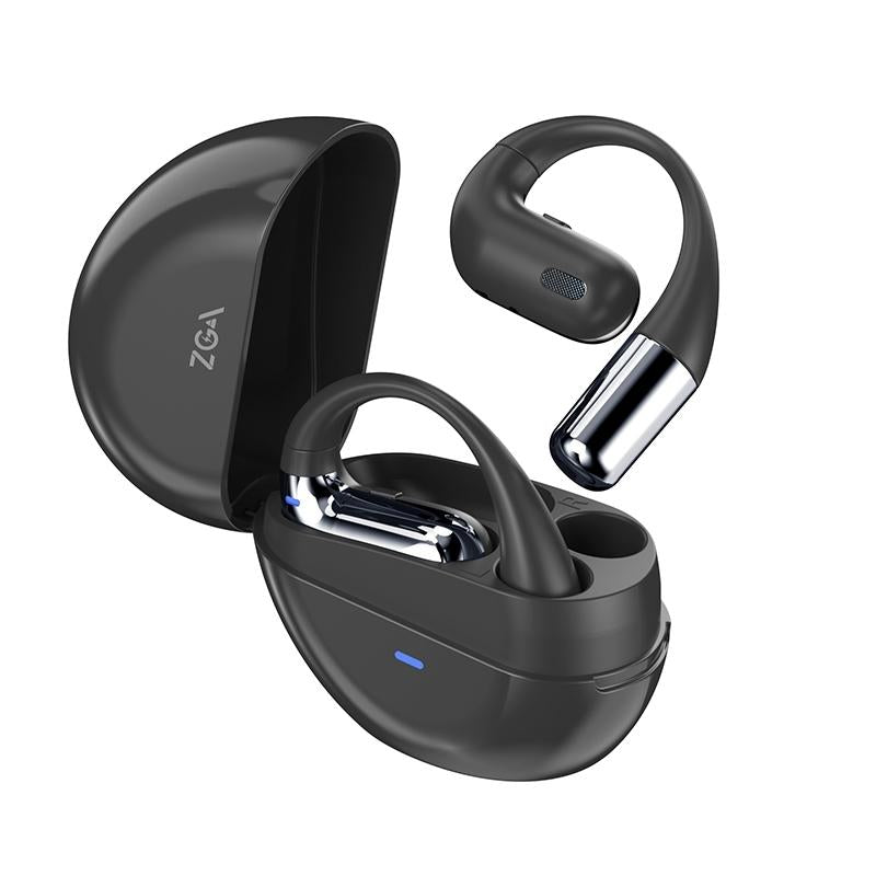 Phantom GS13 Open-Ear Wireless Bluetooth Earphones – Lightweight Air Conduction Design – Black"