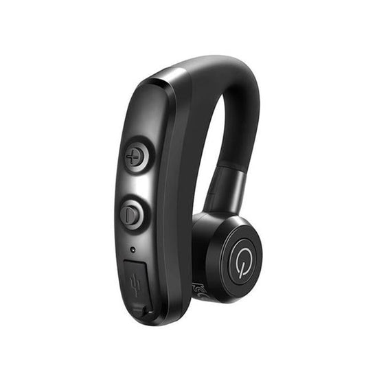 Wireless Bluetooth 5.0 Earphone with Mic – Hands-Free Car & Phone Headset, Noise Reduction – Black