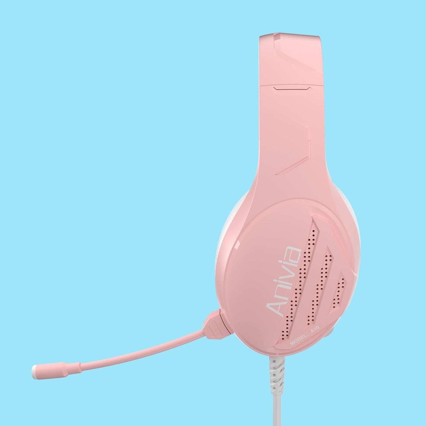 3.5mm Wired Music Headset with Mic – Pink, Clear Sound, Comfortable Fit, Universal Compatibility