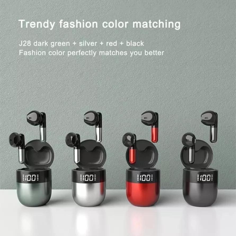 Wireless Earphones with AI Noise-Cancelling Mic – Bluetooth 5.3 In-Ear Headphones, Skin Colour