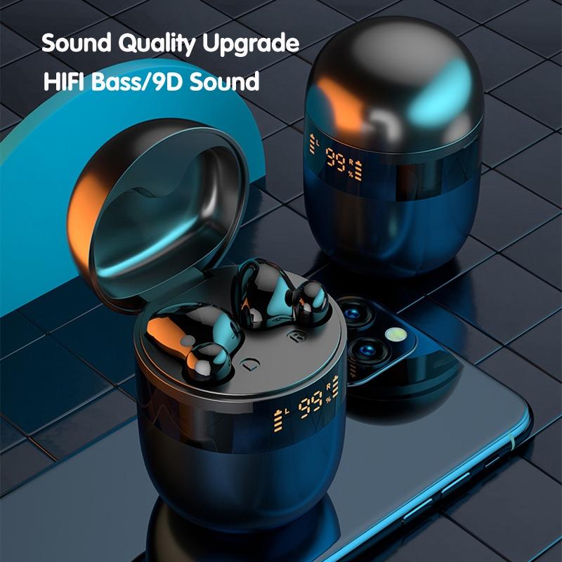 Wireless Earphones with AI Noise-Cancelling Mic – Bluetooth 5.3 In-Ear Headphones, Skin Colour