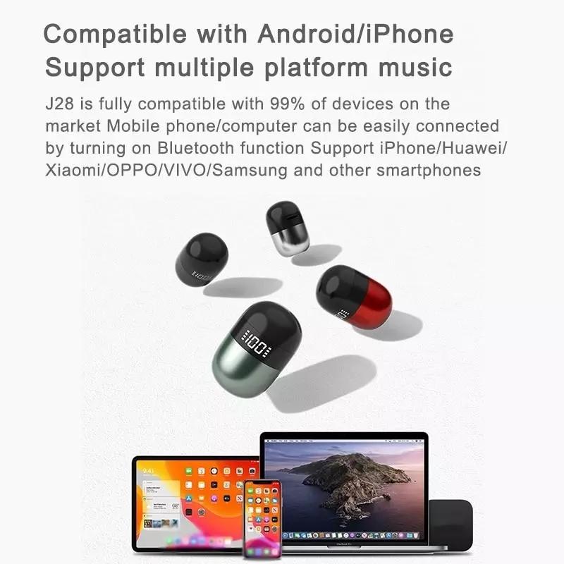 Wireless Earphones with AI Noise-Cancelling Mic – Bluetooth 5.3 In-Ear Headphones, Skin Colour