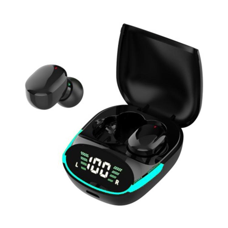 Intelligent Bluetooth Earphones with Digital Display – Black, Smart Touch Control, Noise Reduction, Long Battery Life