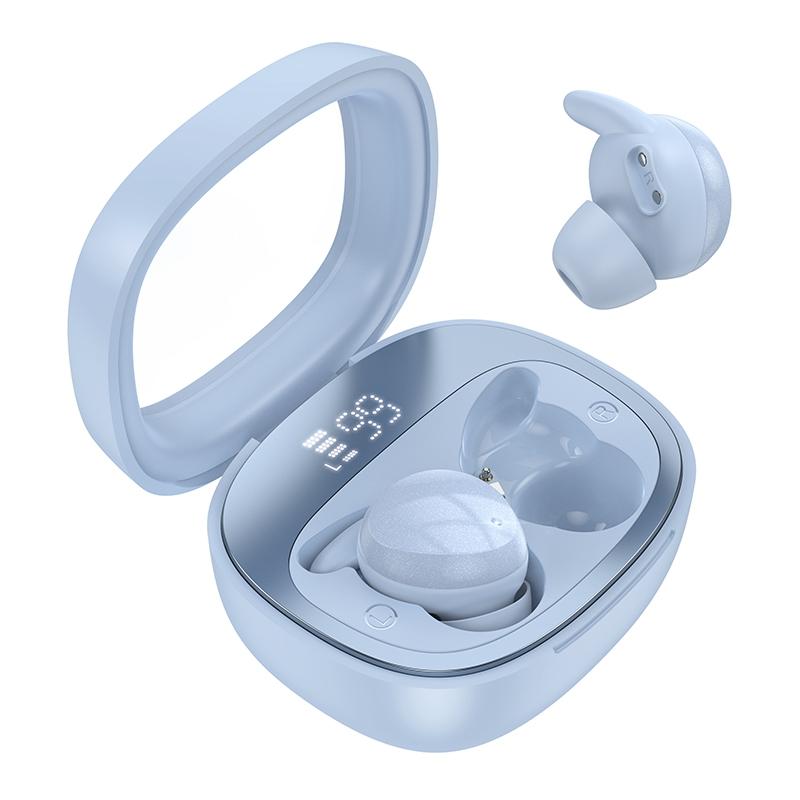Hoco Wireless Sleep Earbuds – Bluetooth 5.3 True Wireless In-Ear Headphones for Side Sleepers – Black