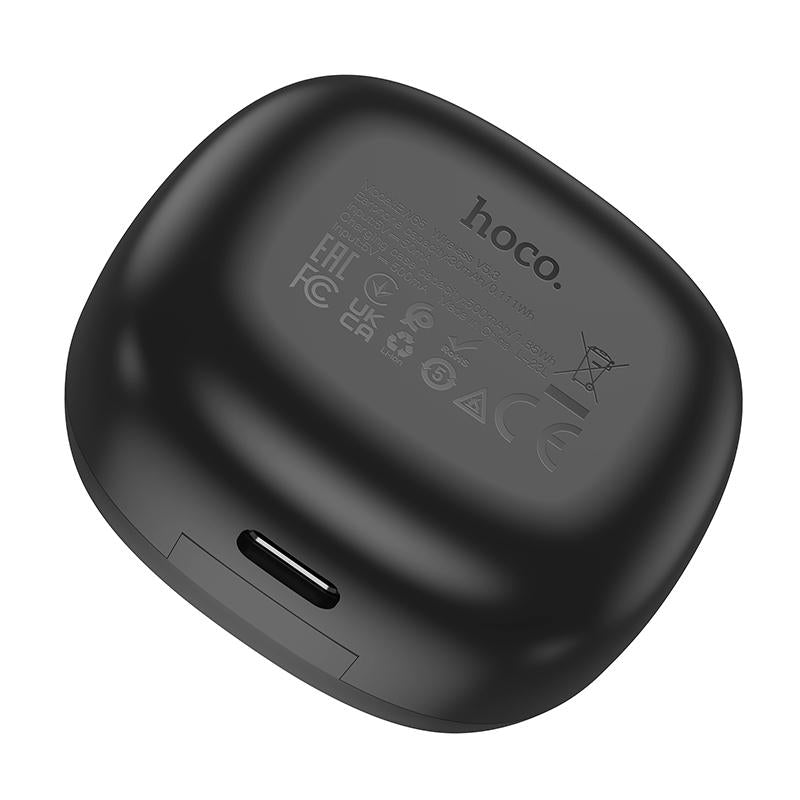 Hoco Wireless Sleep Earbuds – Bluetooth 5.3 True Wireless In-Ear Headphones for Side Sleepers – Black