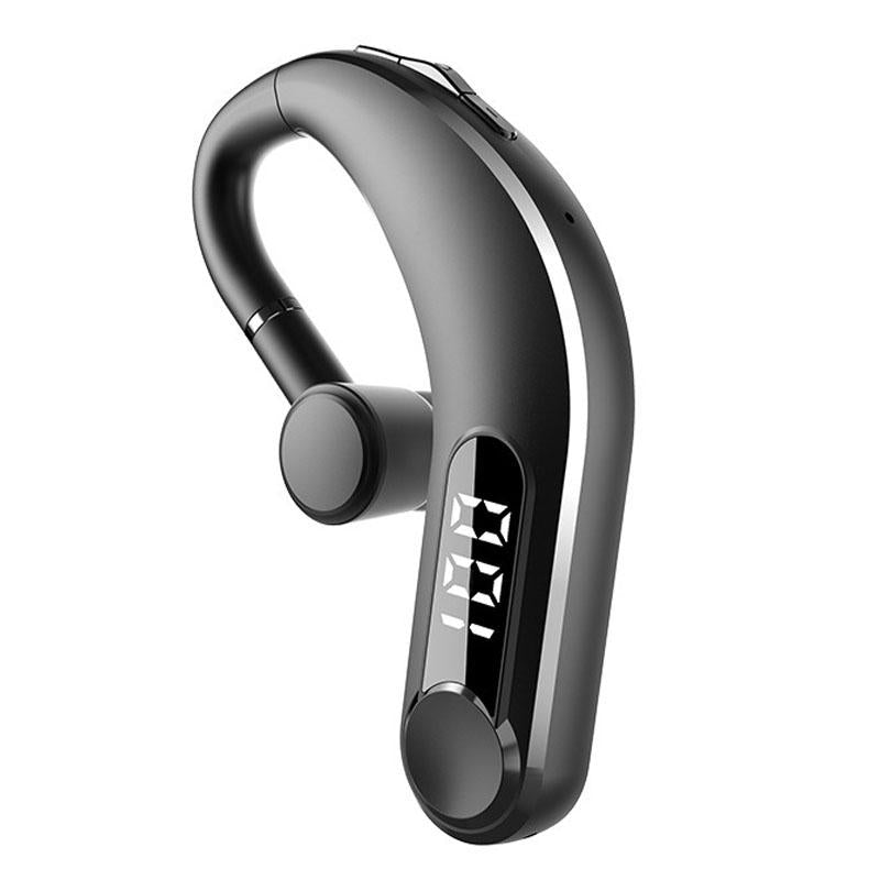 Waterproof Bluetooth Earphones – LED Display, Black, Sweatproof, Clear Sound, Long Battery Life, Bluetooth 5.0