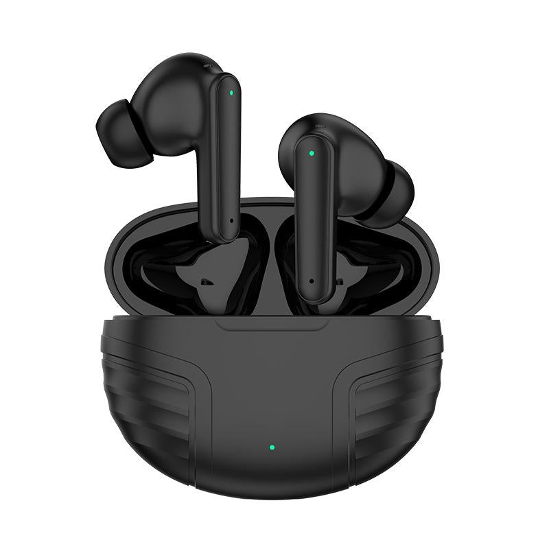 Wireless Noise-Cancelling Earbuds – Bluetooth 5.3, LED Charging Case, Hi-Fi Stereo Sound – White