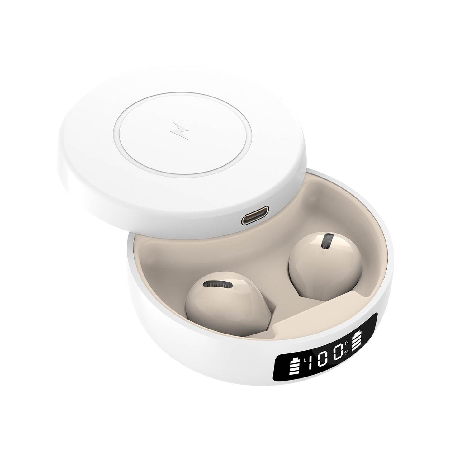 Mini TWS Wireless Bluetooth Earphones with Noise Reduction & Digital Display – Black, In-Ear Earbuds for Music & Calls