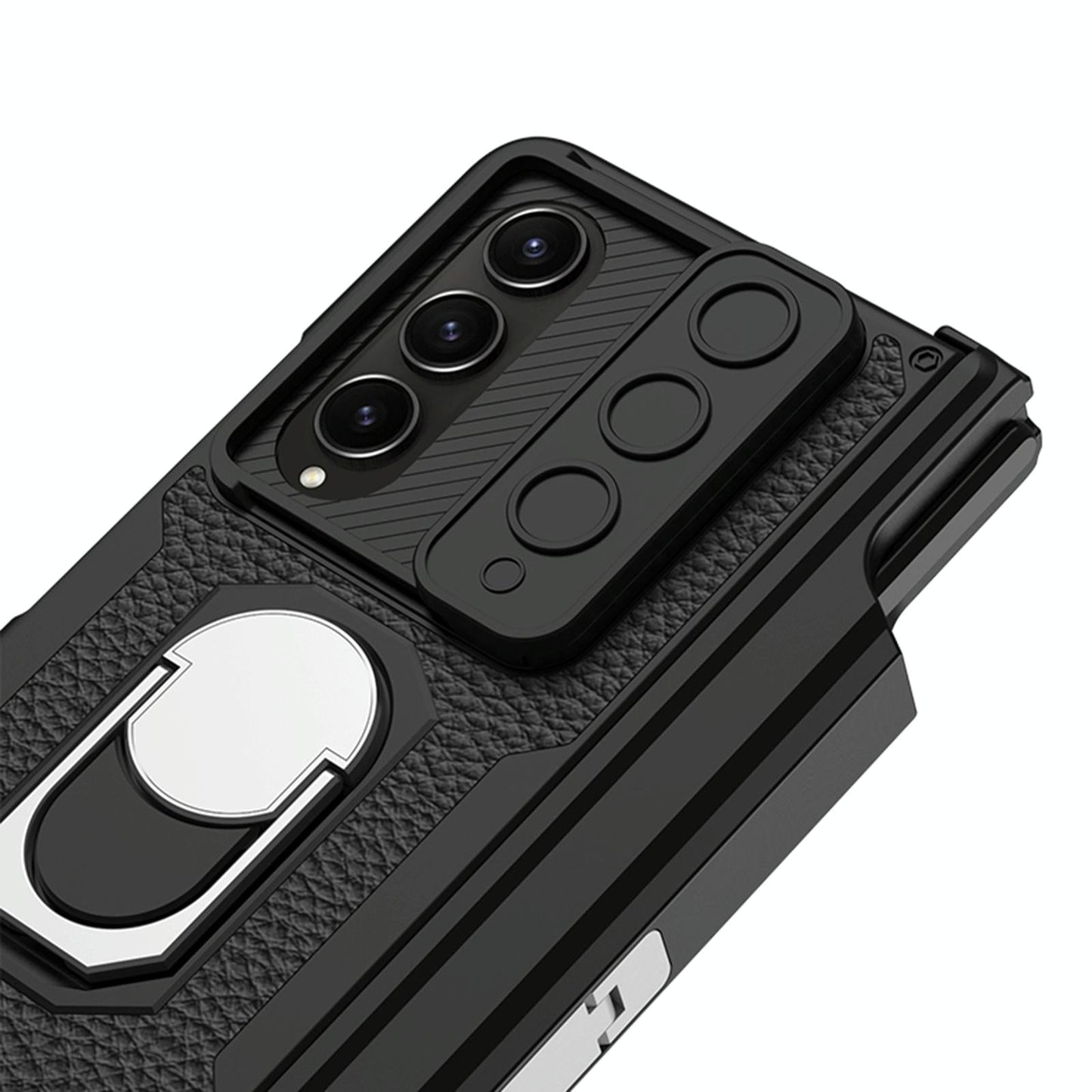 Magnetic Armor Carbon Fibre Case for Samsung Galaxy Z Fold4 5G – Full Coverage Protection