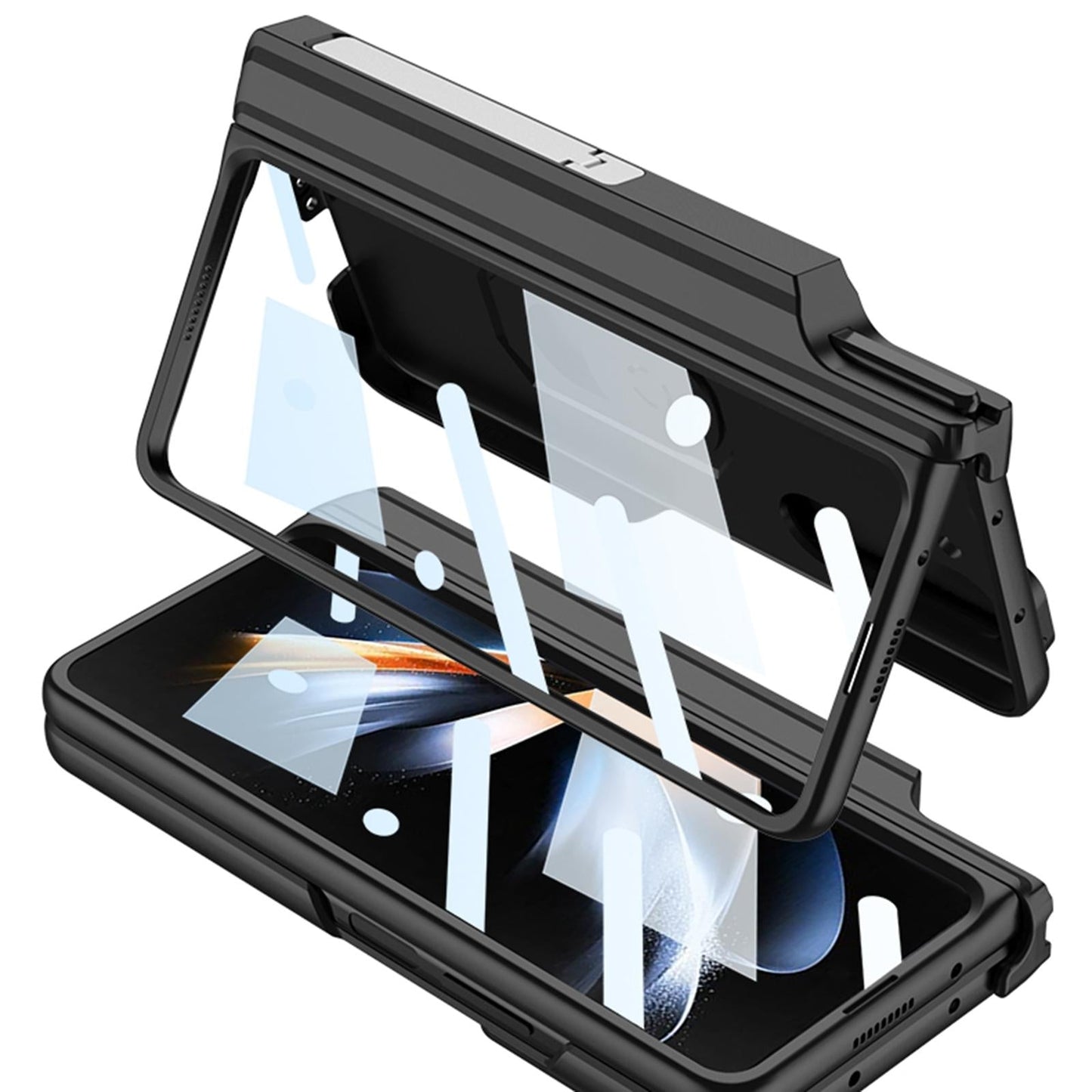 Magnetic Armor Carbon Fibre Case for Samsung Galaxy Z Fold4 5G – Full Coverage Protection