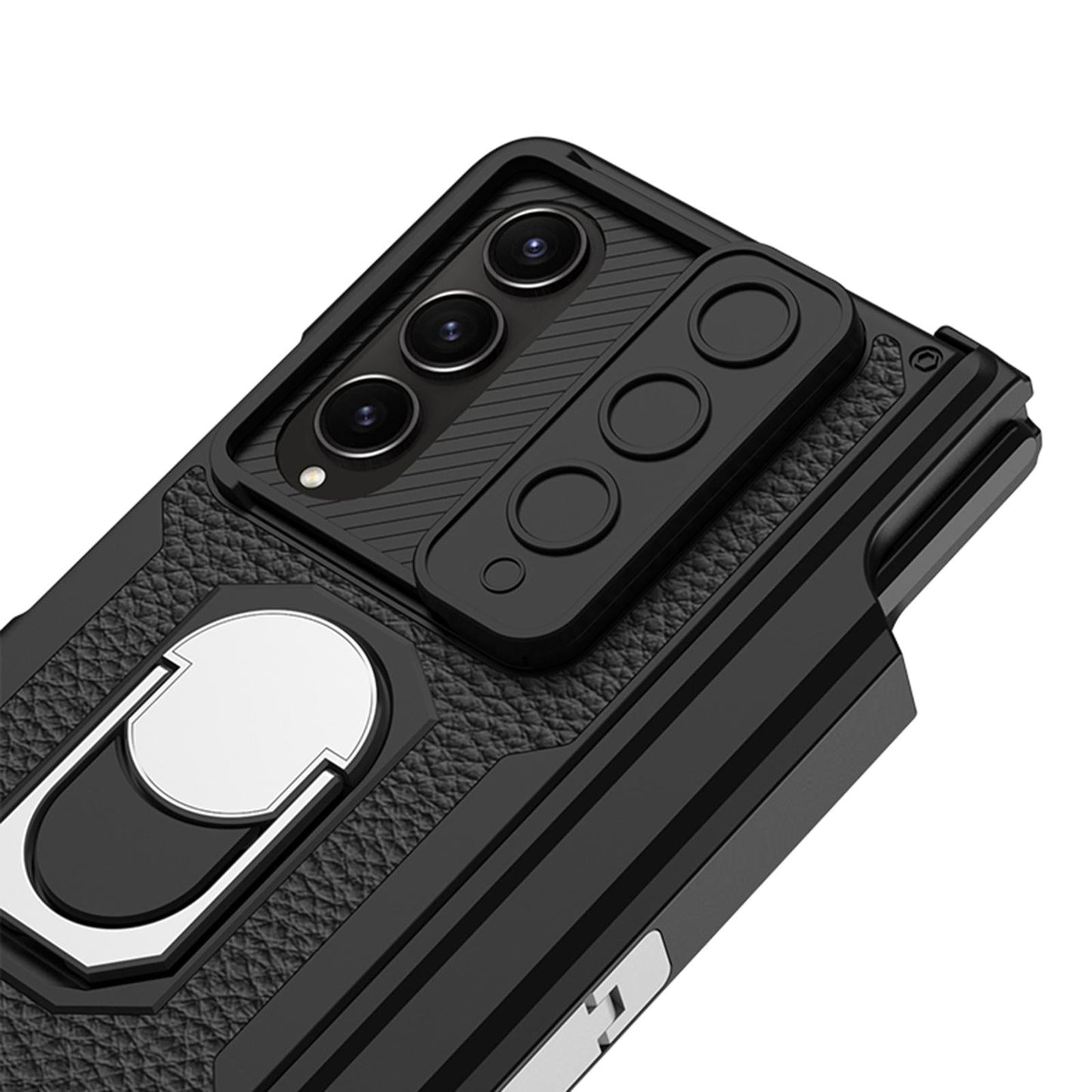 Magnetic Armor Carbon Fibre Case for Samsung Galaxy Z Fold4 5G – Full Coverage Protection