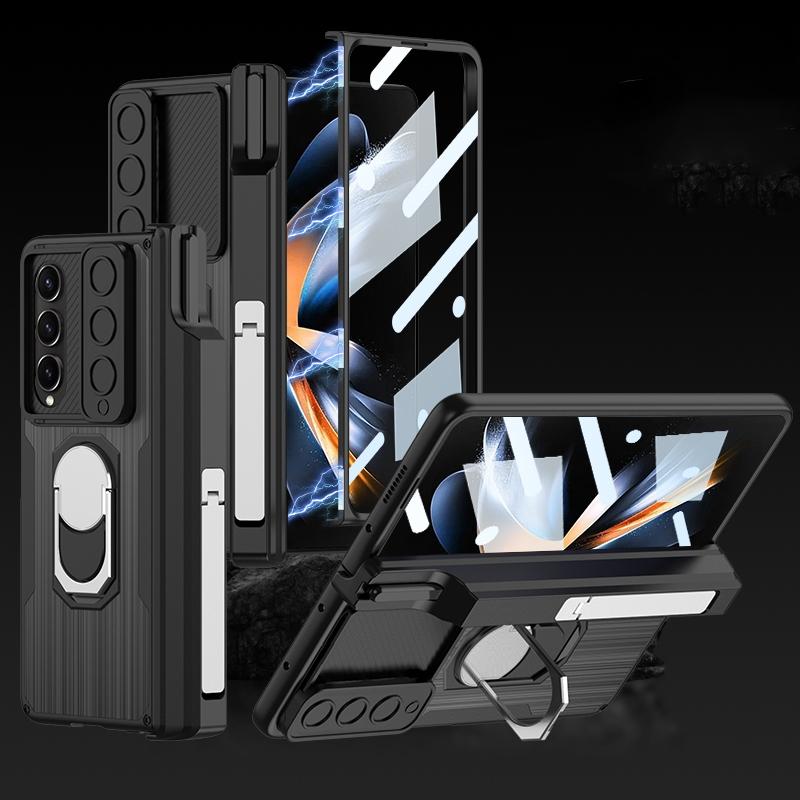 Magnetic Armor Carbon Fibre Case for Samsung Galaxy Z Fold4 5G – Full Coverage Protection