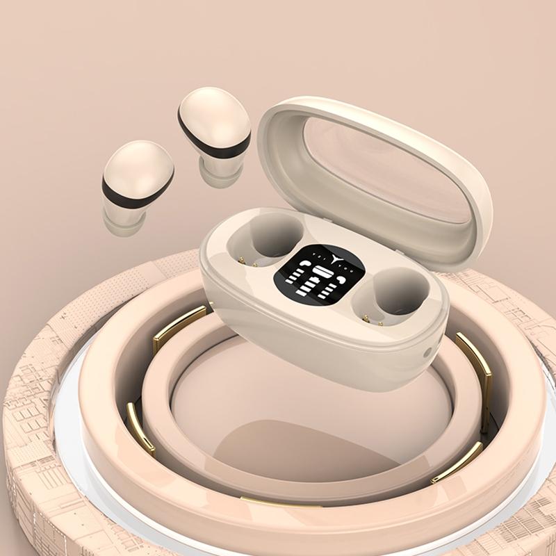 Wireless Mini TWS Earbuds – Skin Color Bluetooth 5.3, Noise Reduction, Long Battery Life, Compact In-Ear Design
