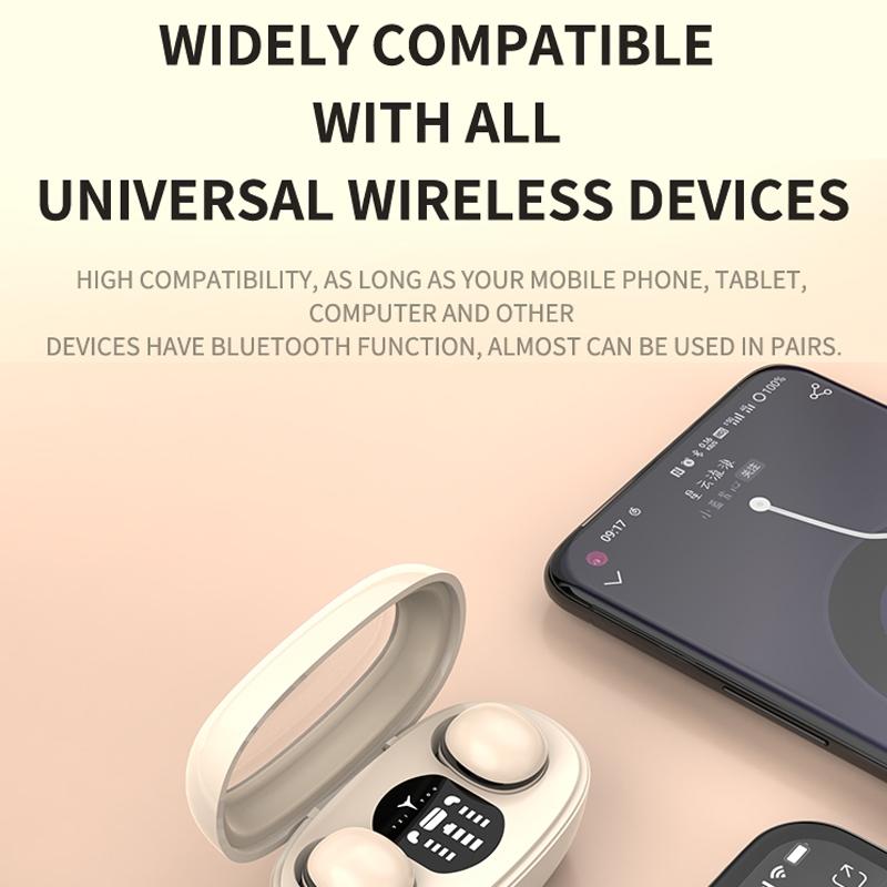 Wireless Mini TWS Earbuds – Skin Color Bluetooth 5.3, Noise Reduction, Long Battery Life, Compact In-Ear Design