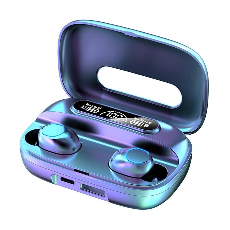 Black True Wireless Bluetooth Earbuds – Bluetooth 5.3, Hi-Fi Sound, Touch Control, Long Battery Life, Charging Case