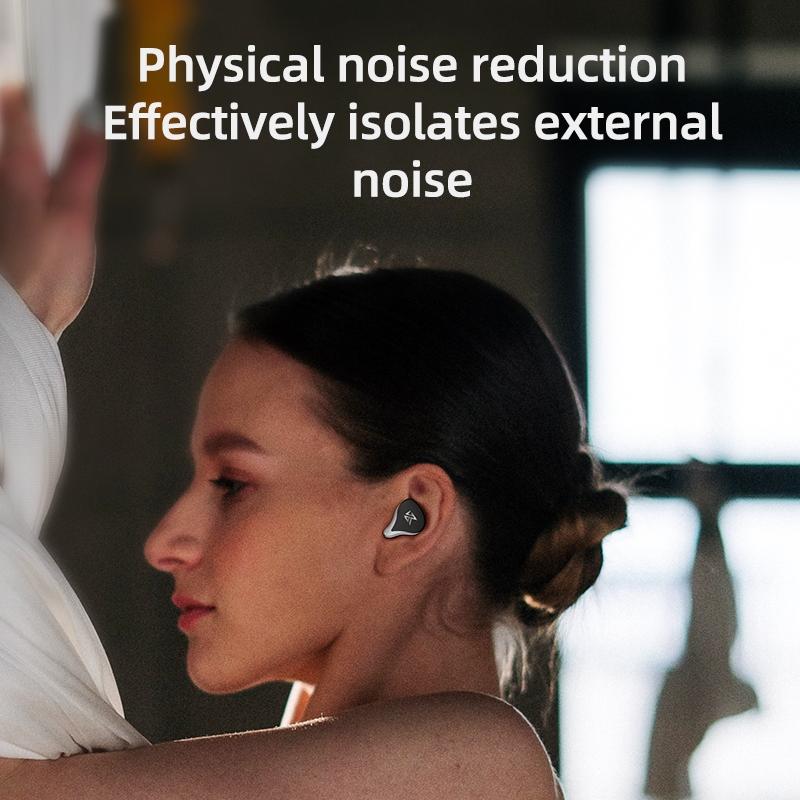 KZ Z3 Hybrid TWS Earphones – 1DD & 1BA Drivers, Bluetooth 5.2, Wireless, Hi-Fi Sound, Low Latency – Black